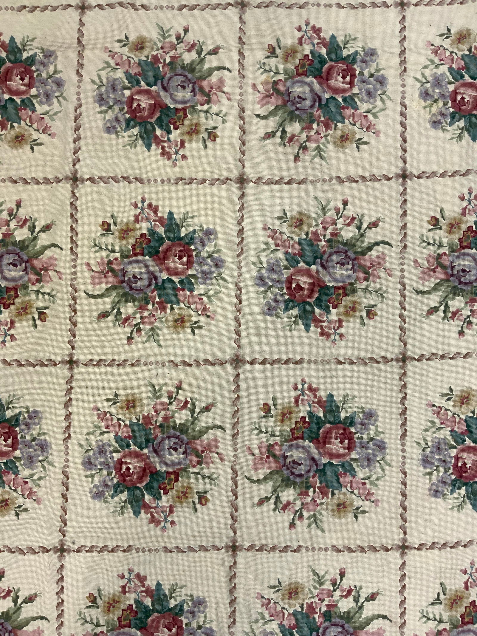 Vintage Floral Detailed Needlepoint Rug (1 of 8)