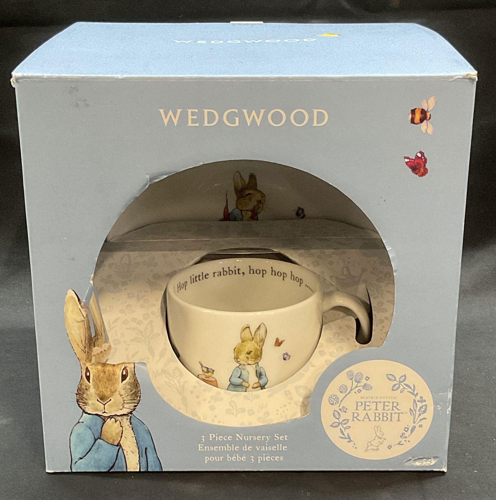 Wedgwood Peter Rabbit 3 Pc Nursery Set NIB (1 of 6)