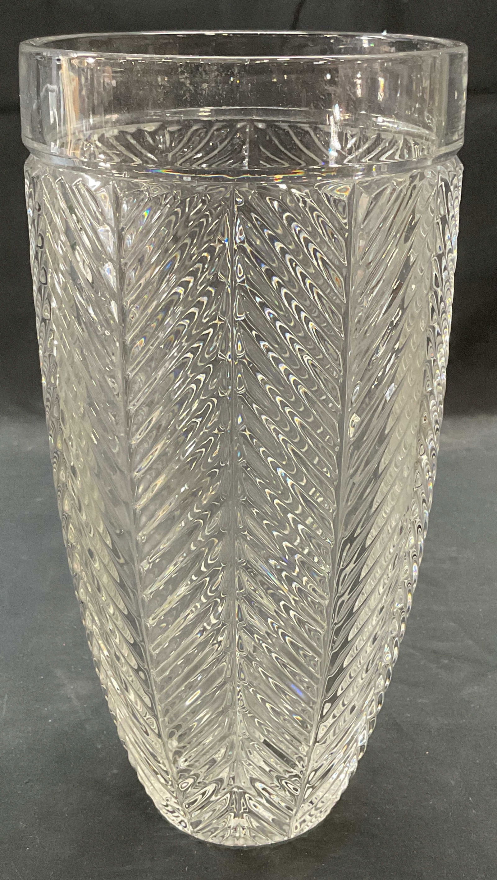 Ralph Lauren Crystal Herringbone Vase (1 of 6)