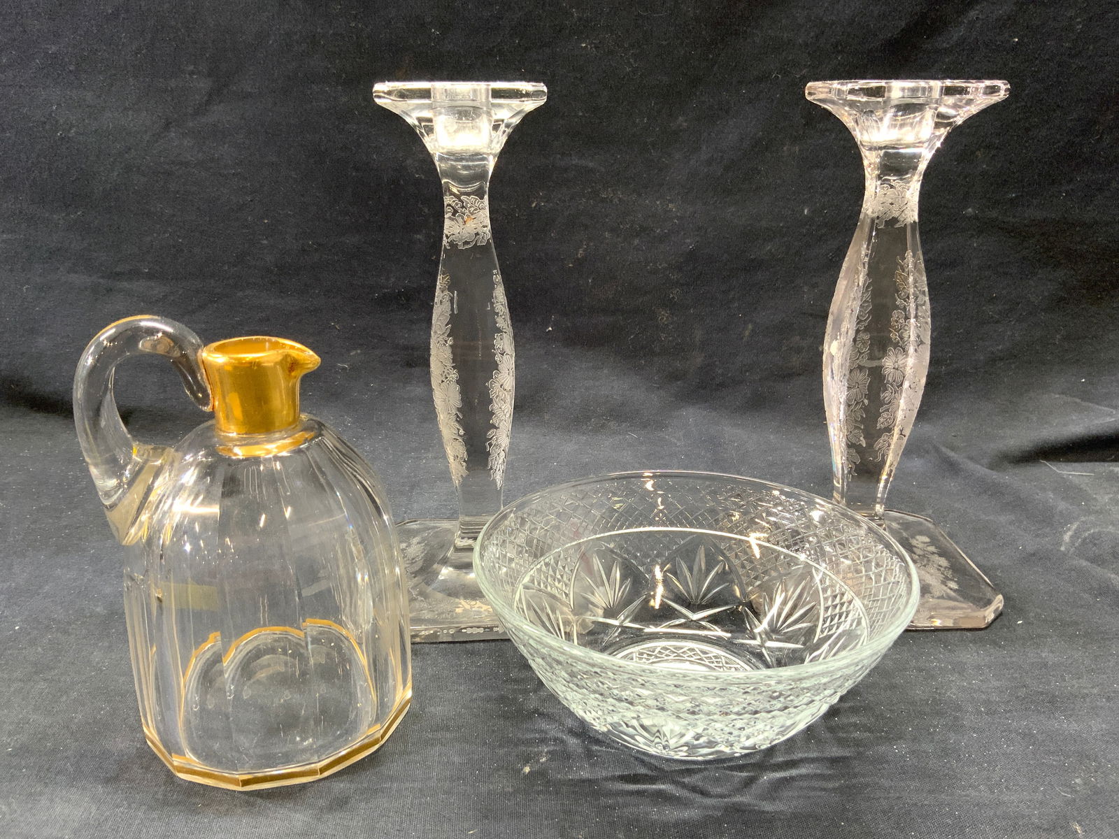 Lot 4 Assorted Glass Tabletop Accessories (1 of 9)