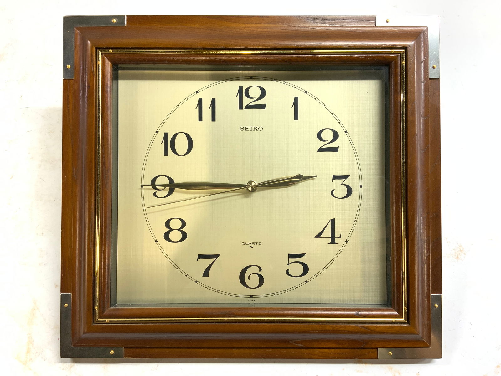 SEIKO Wood Veneer Frame Wall Clock (1 of 7)