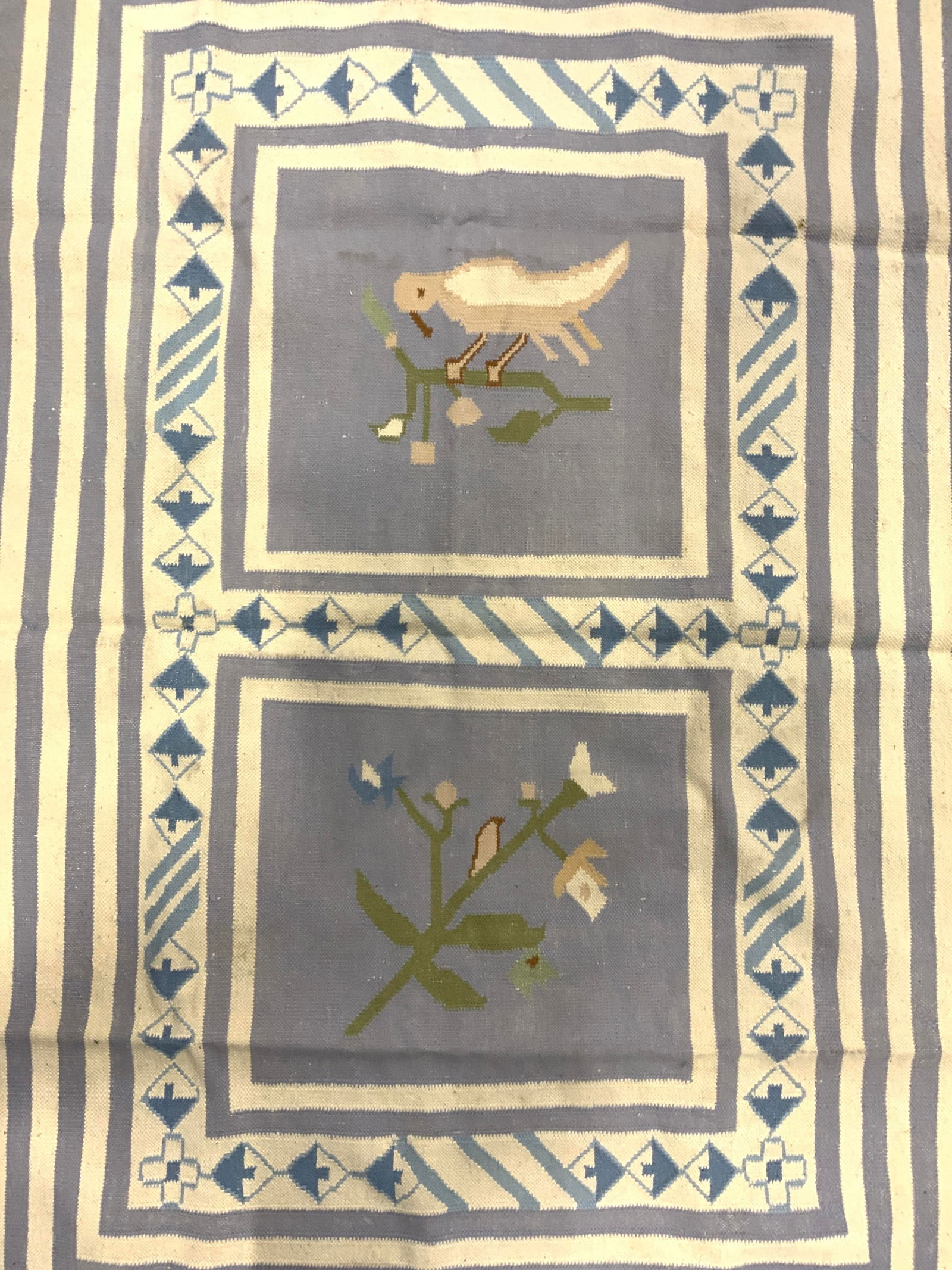 Vintage Flatweave Wool Area Rug (1 of 6)