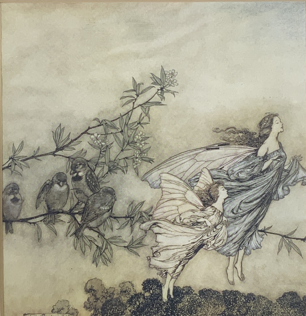 After Arthur Rackham Peter Pan Fairies Lithograph (1 of 9)