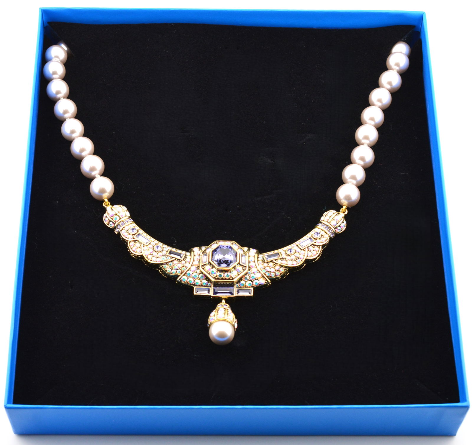 Heidi Daus Lavish Layers Crystal Drop Necklace NIB (1 of 5)