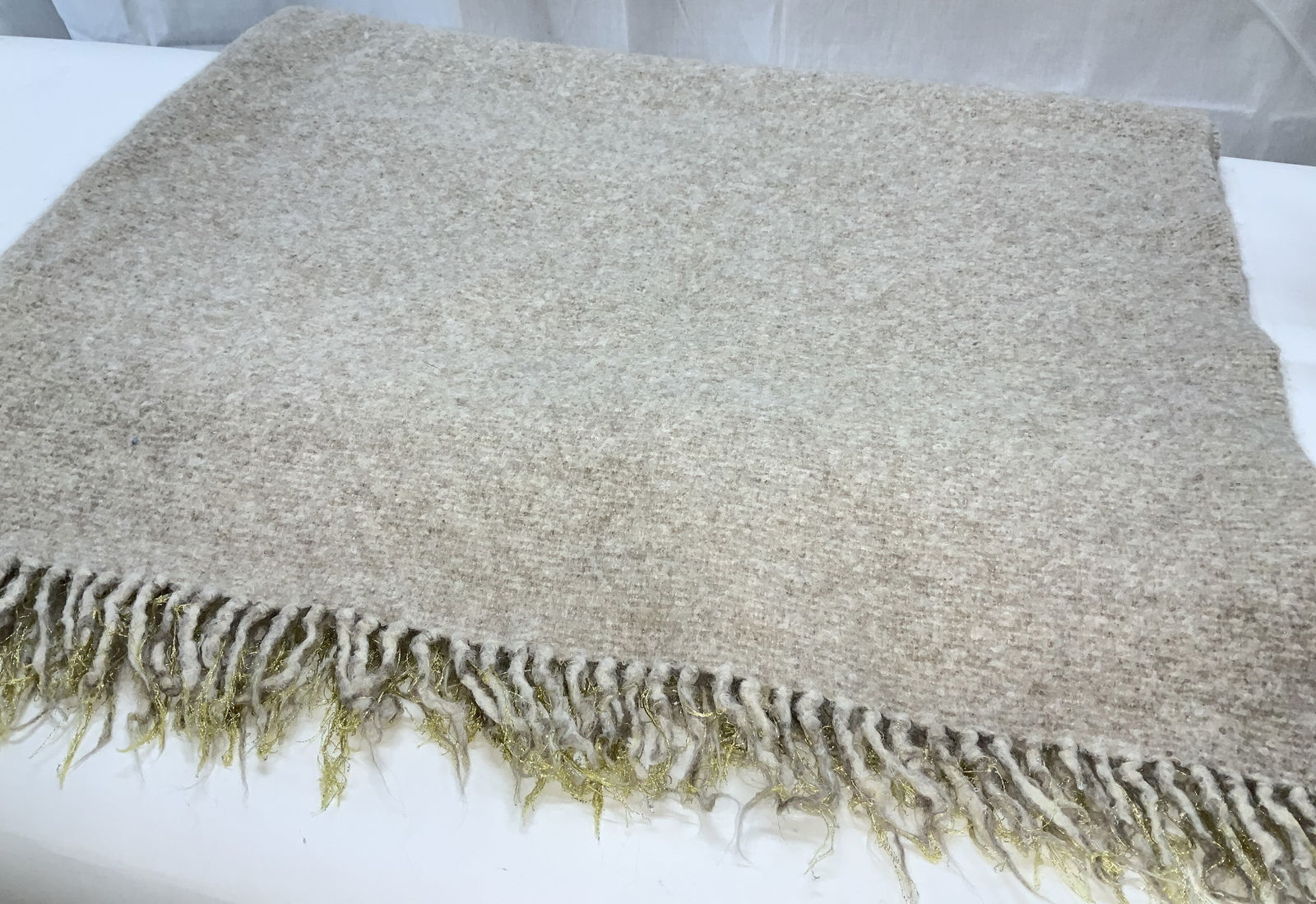 RH Alpaca & Wool Throw w Tassels, Peru (1 of 6)