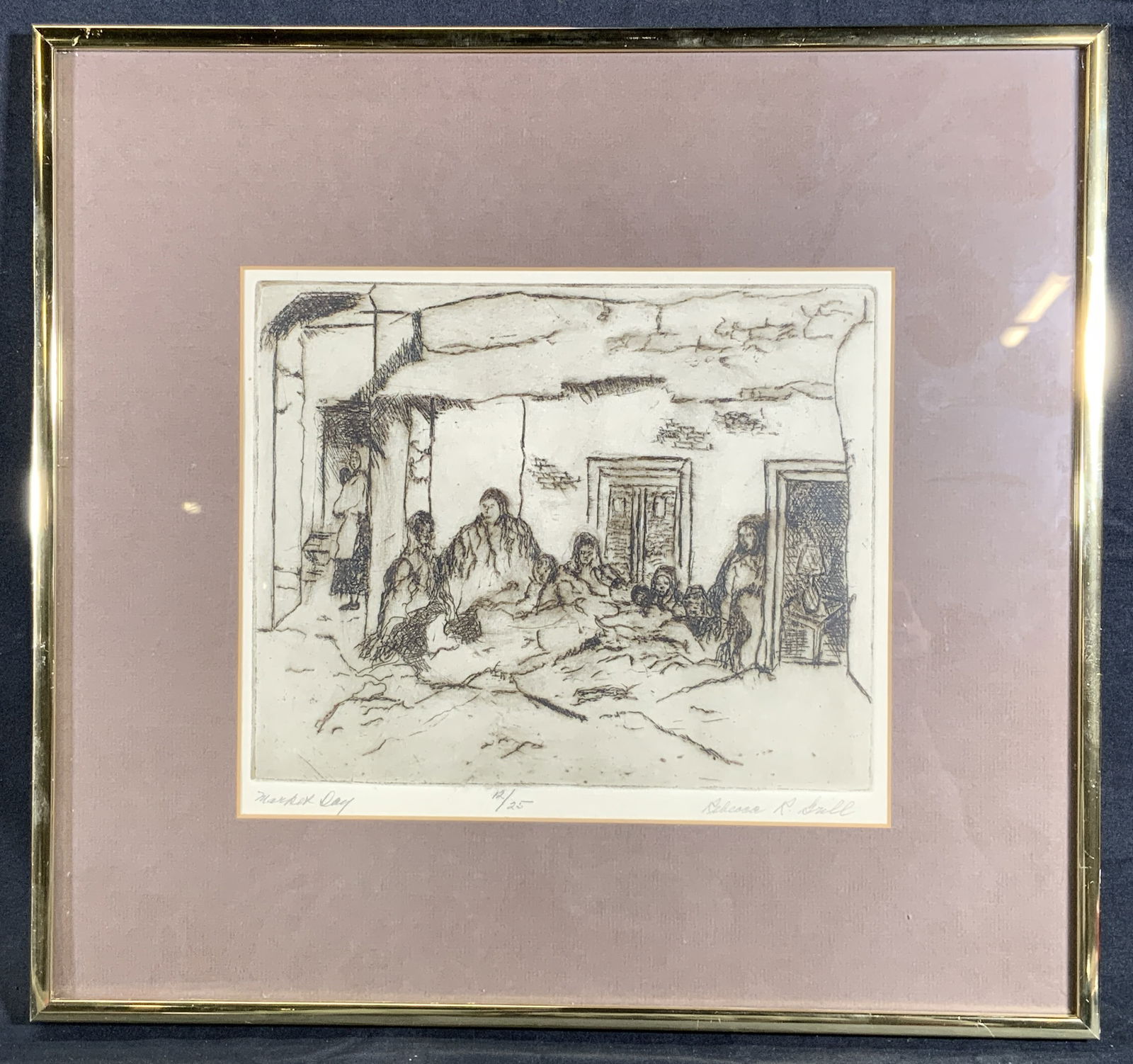 Rebecca R. Grill Market Day Ltd. Ed. Dry Point (1 of 11)