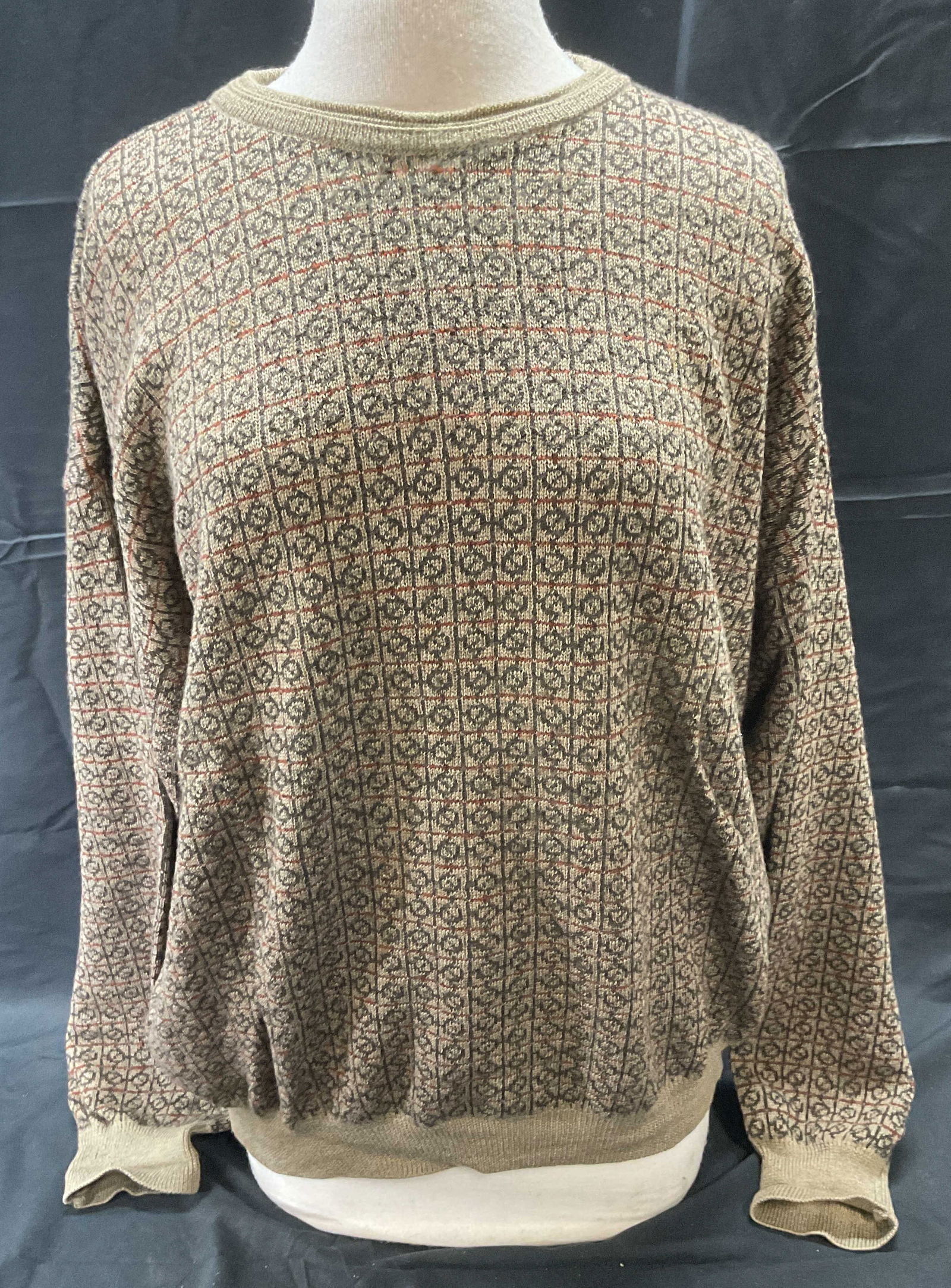 Liz Claiborne Beige Merino Wool Sweater (1 of 6)