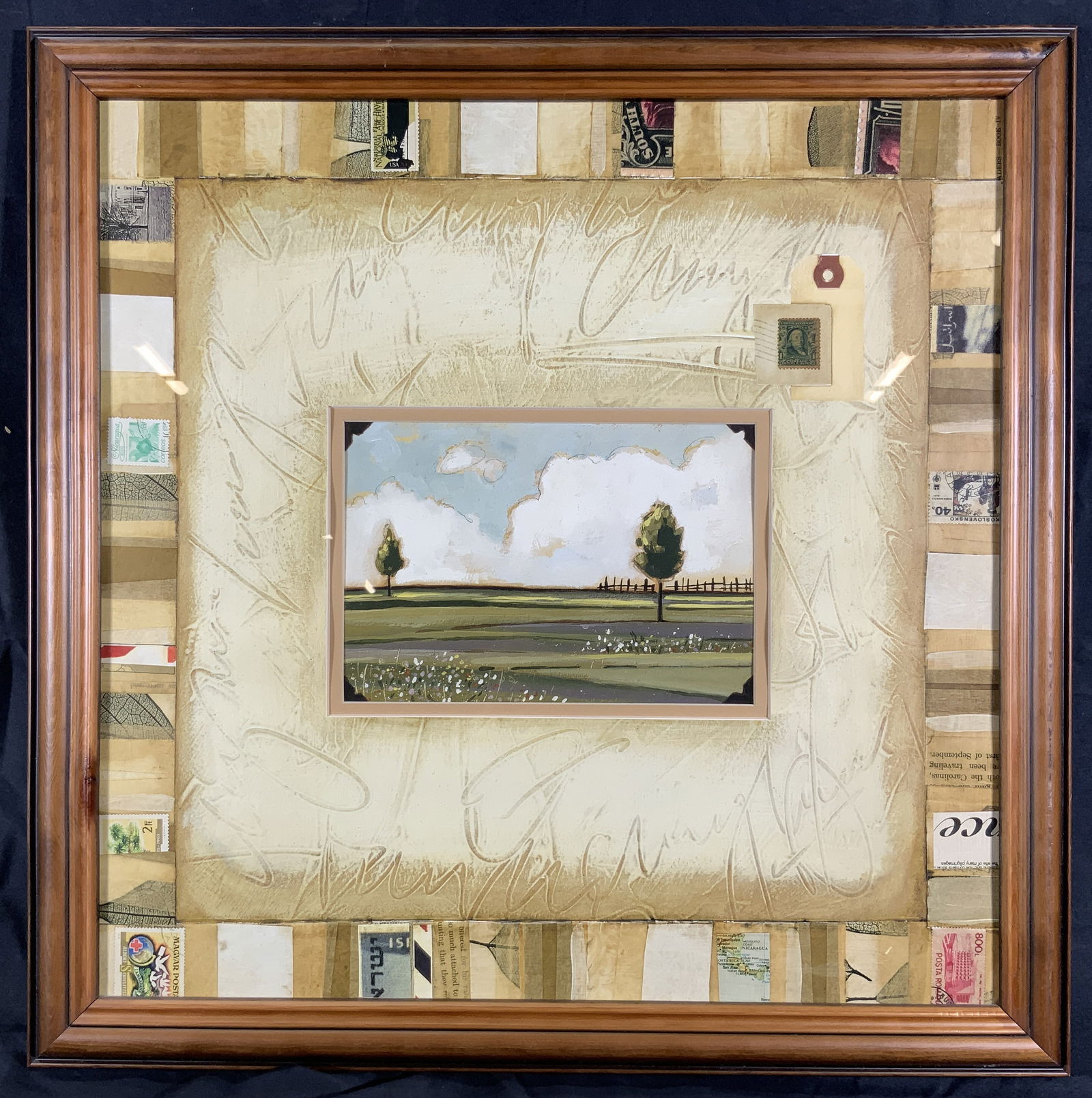 Framed Open Field Wide Matted Lithograph (1 of 10)