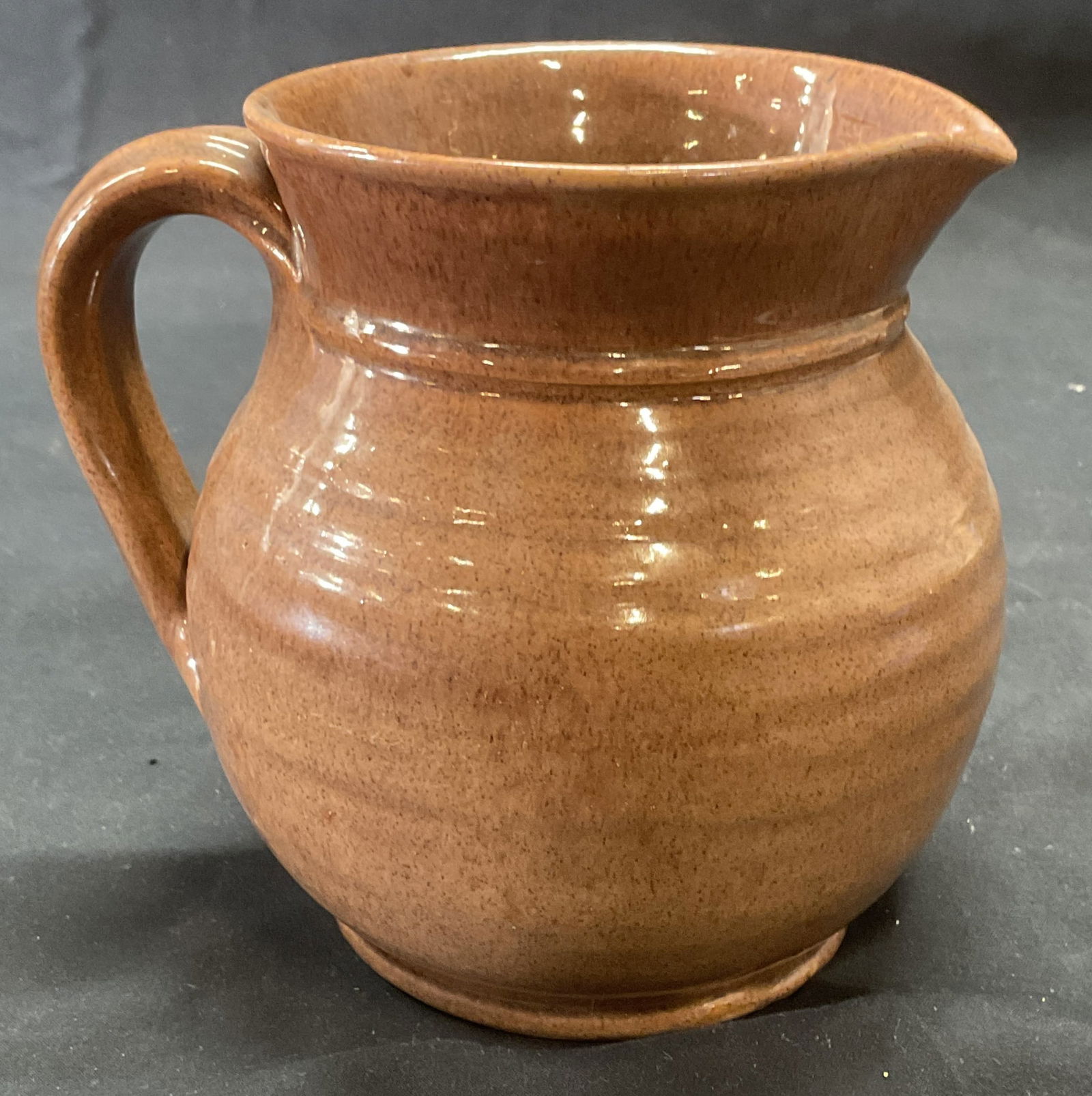 Sturbridge Village Brown Ceramic Pitcher (1 of 6)