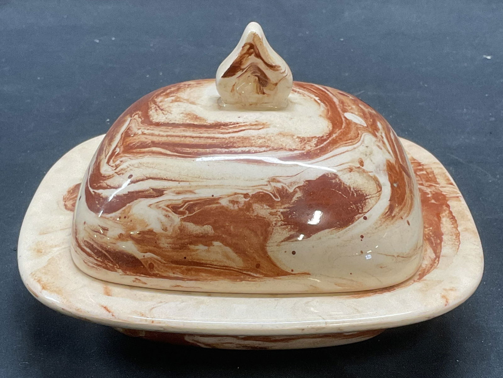 Sitka Clay White Marbled Ceramic Lidded Dish (1 of 6)