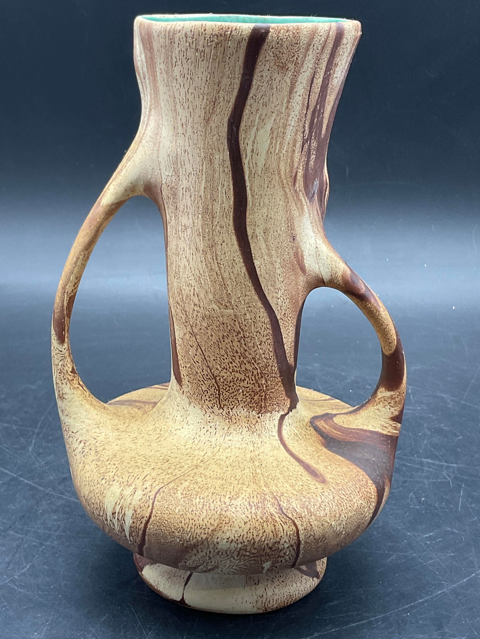 Vintage Rocky Mountain Pottery Double Handle Vase (1 of 9)