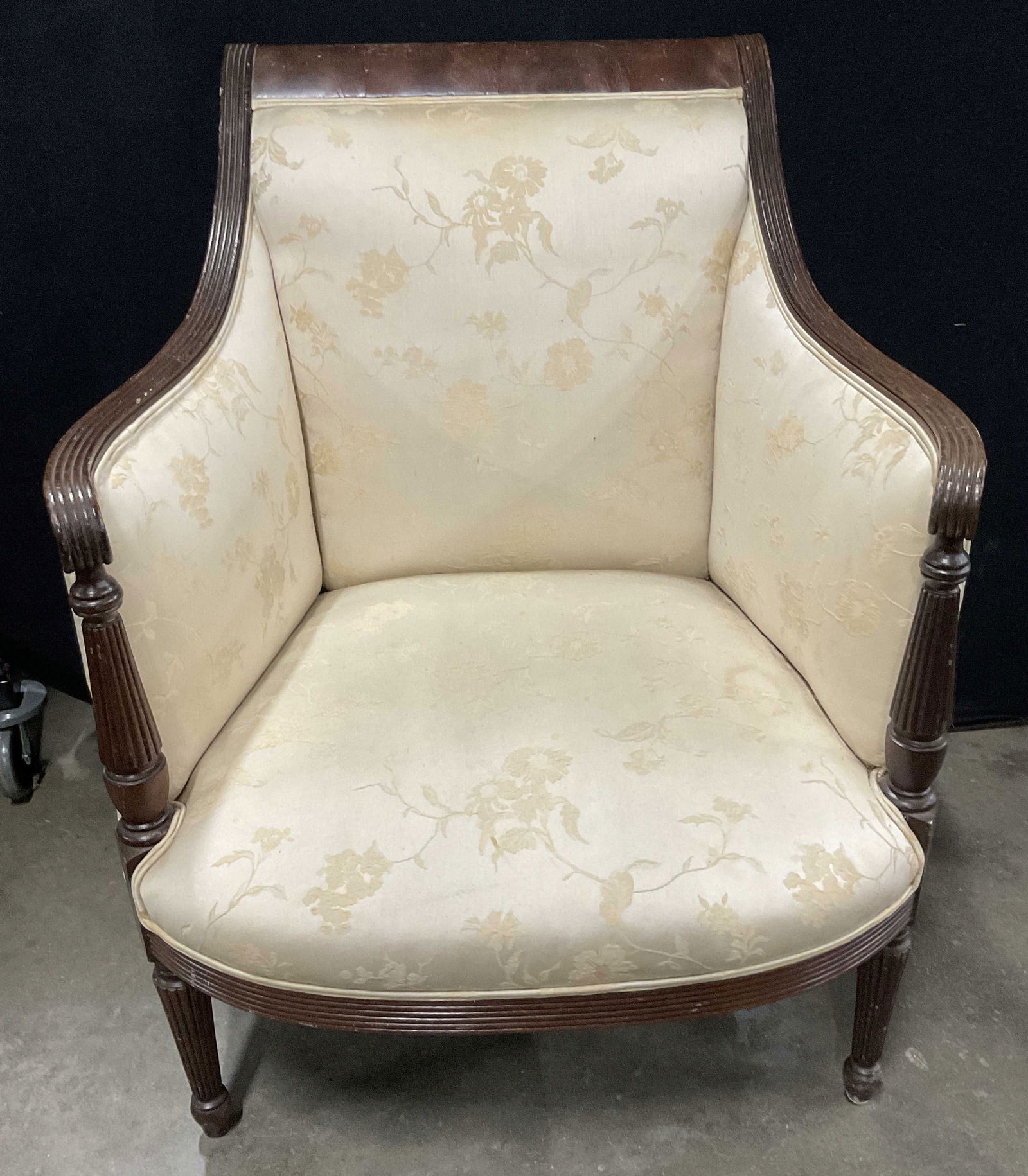 Vintage Georgian Style Floral Upholstery Armchair (1 of 9)