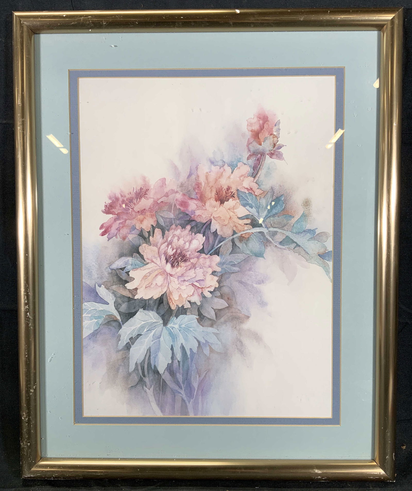 Framed Watercolor Wild Hydrangeas Lithograph (1 of 10)