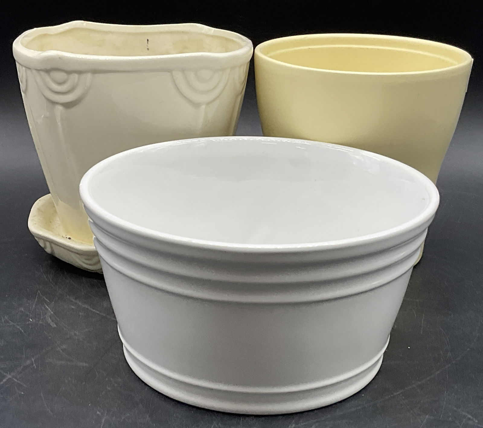 Lot 3 Ceramic Planters, RRP CO. ROSEVILLE & More (1 of 7)