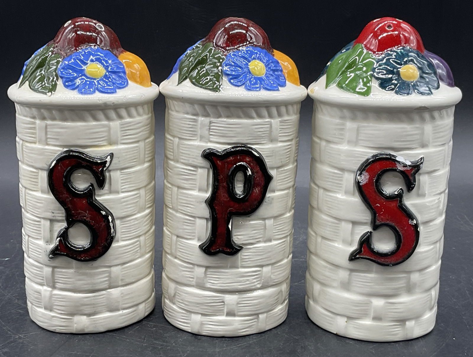 Lot 3 Vintage Ceramic Salt & Pepper Shakers (1 of 8)