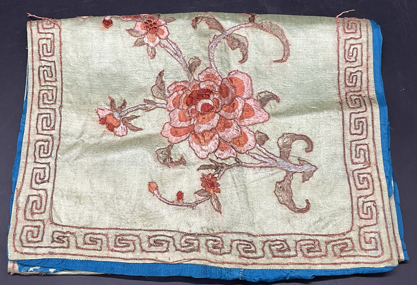 Vintage Floral Embroidery Fabric Textile (1 of 7)