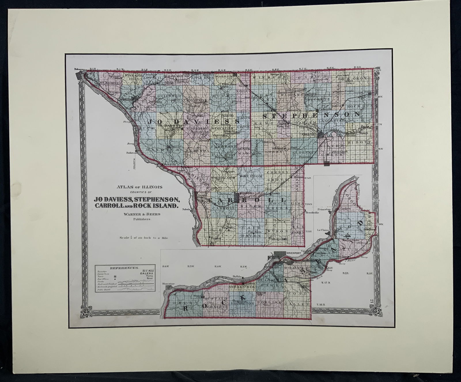 Atlas of Illinois County Jo Daviess, Carroll, etc. (1 of 11)