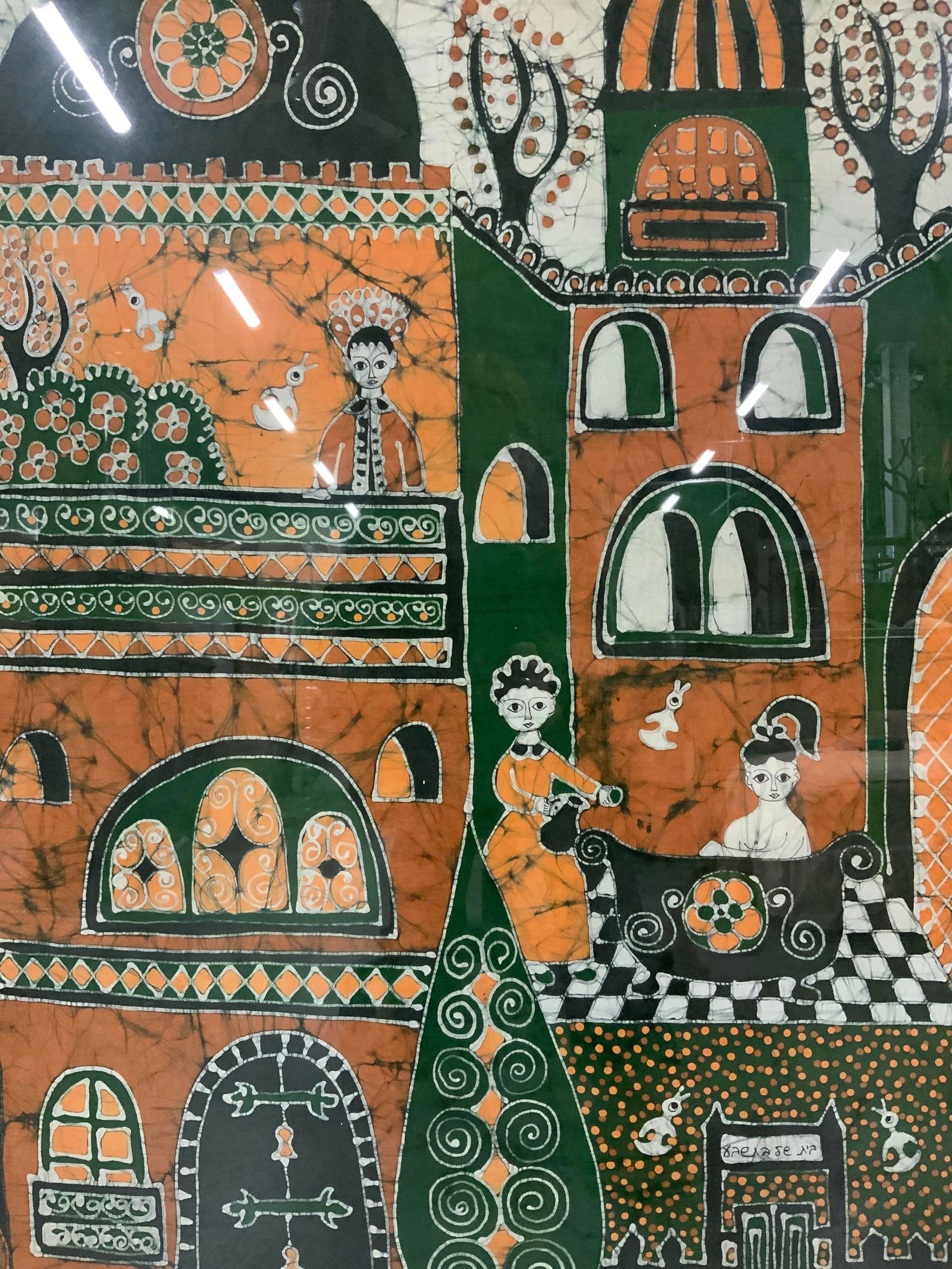 Jerusalem Home Framed Batik Textile Art (1 of 10)