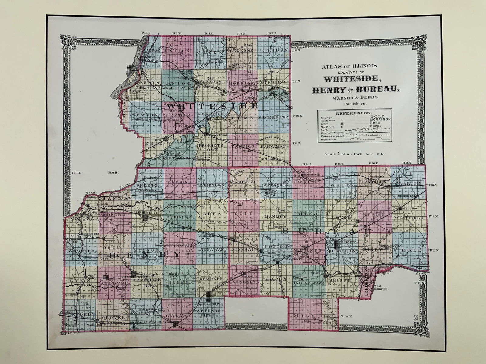 Atlas of Illinois Counties Whiteside, Henry, Etc. (1 of 12)