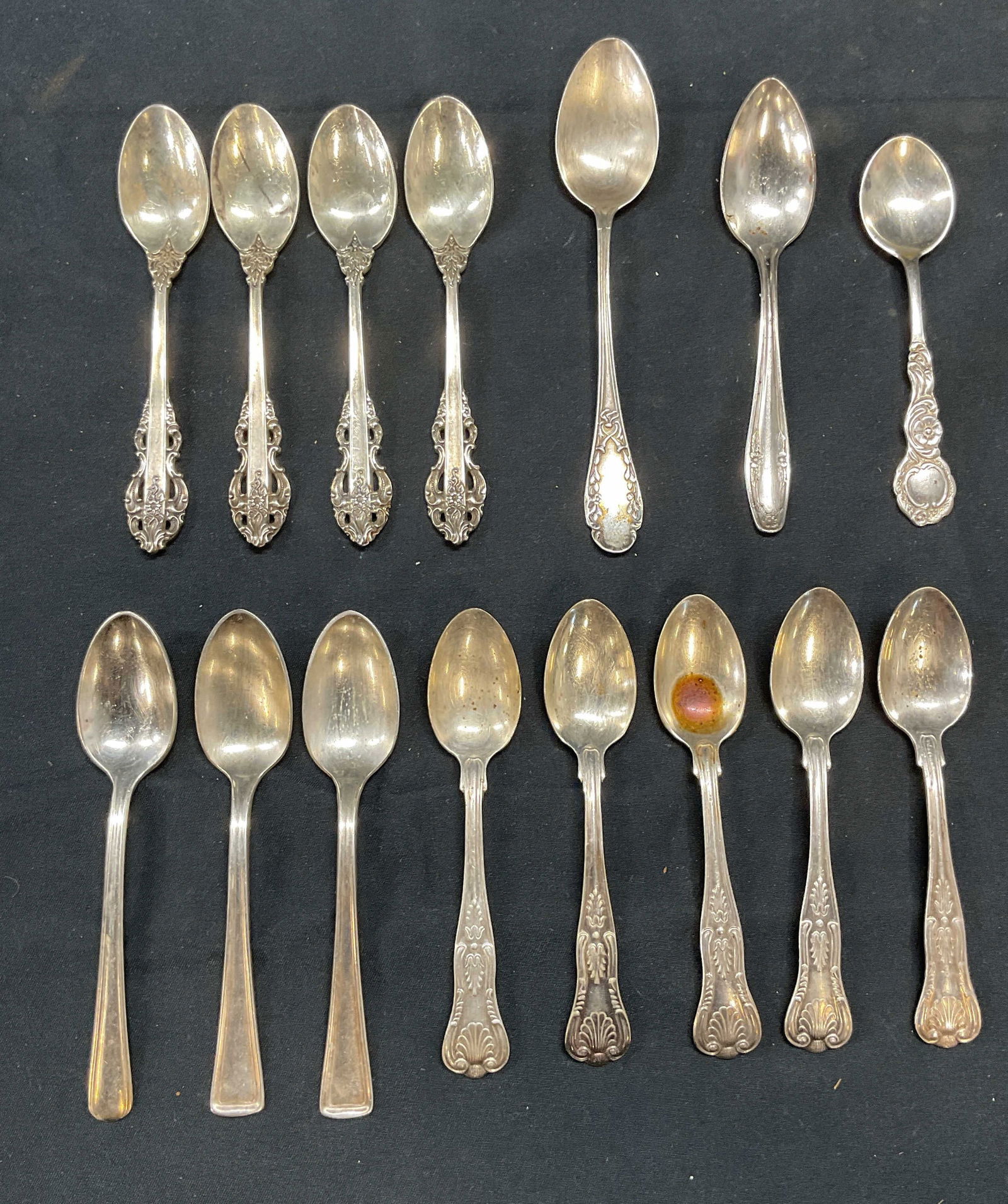Group Lot Reed & Barton Sterling Silver Spoons + (1 of 13)