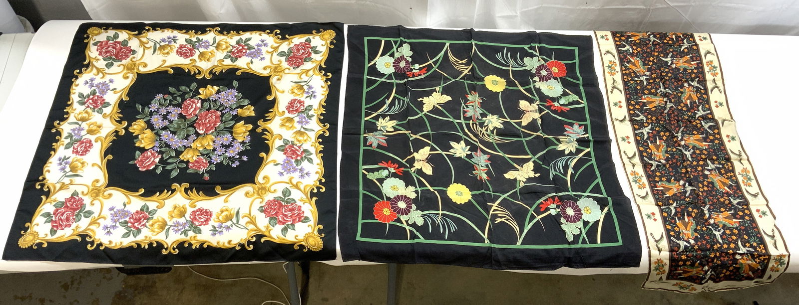 Lot 3 Assorted Silk Scarves ANNE KLEIN & More (1 of 10)