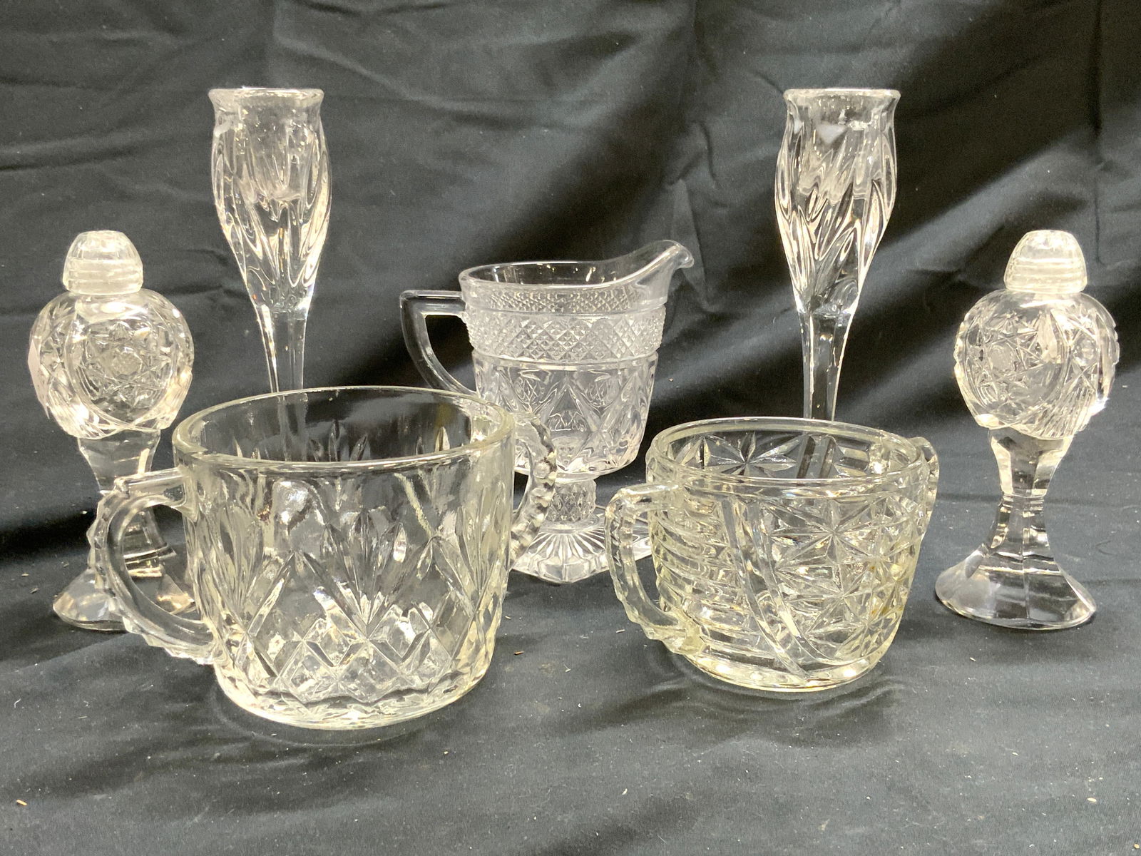 Lot 7 Assorted Glass Tabletop Vessels & More (1 of 6)