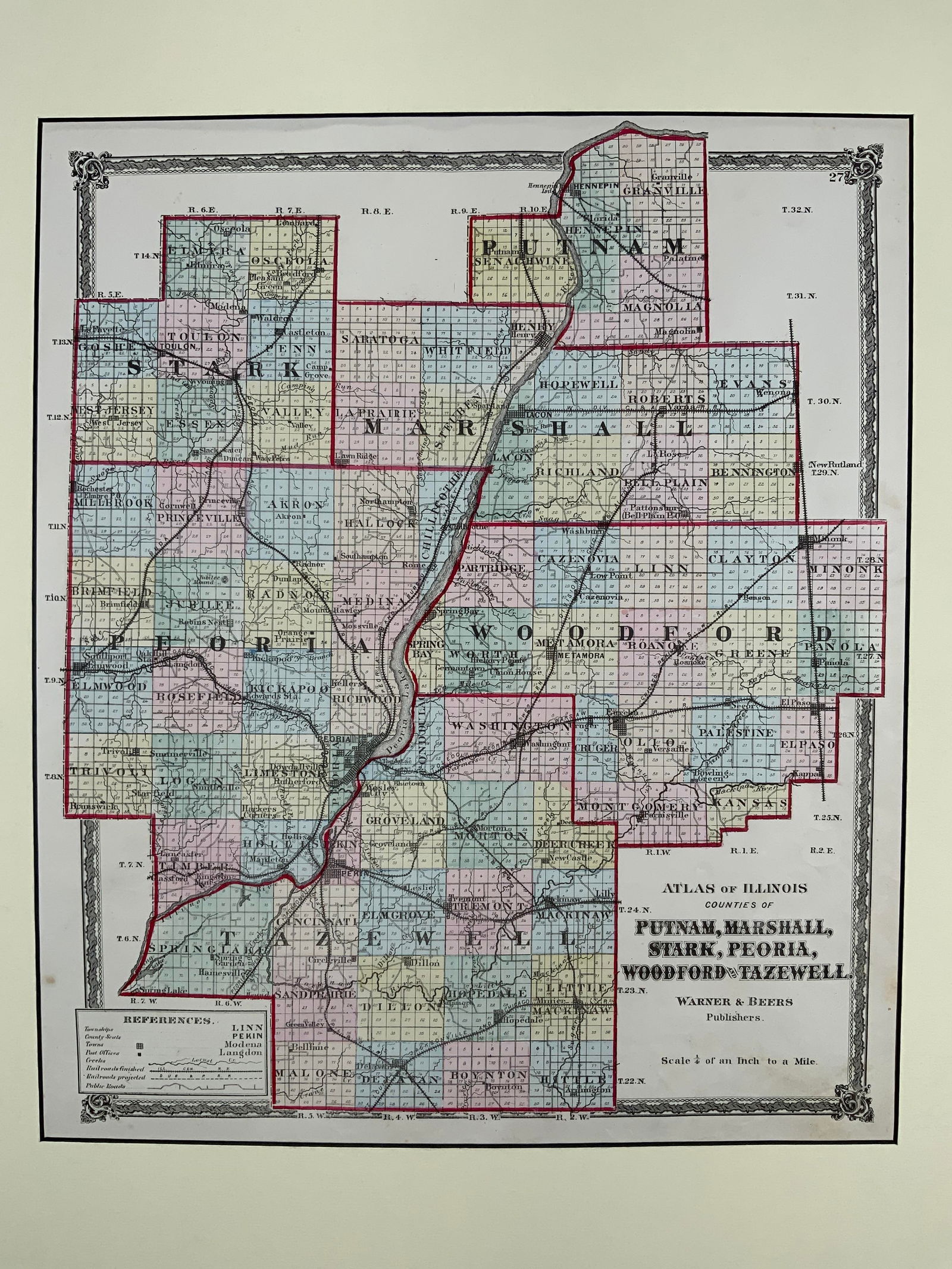 Atlas of Illinois Counties Putnam, Marshall, etc (1 of 11)
