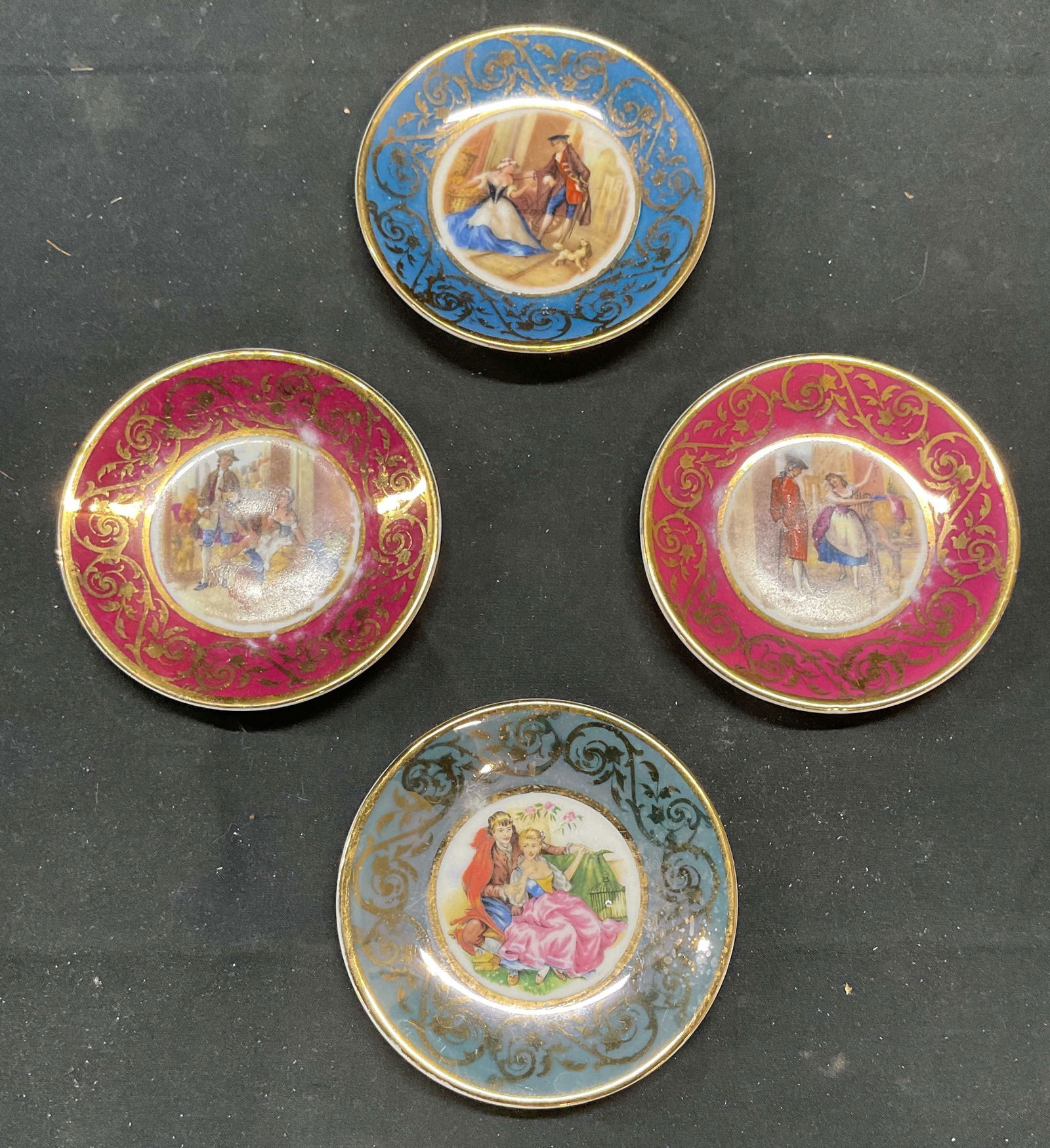 Lot 4 Guillen Porcelain Miniature Plates, Spain (1 of 6)