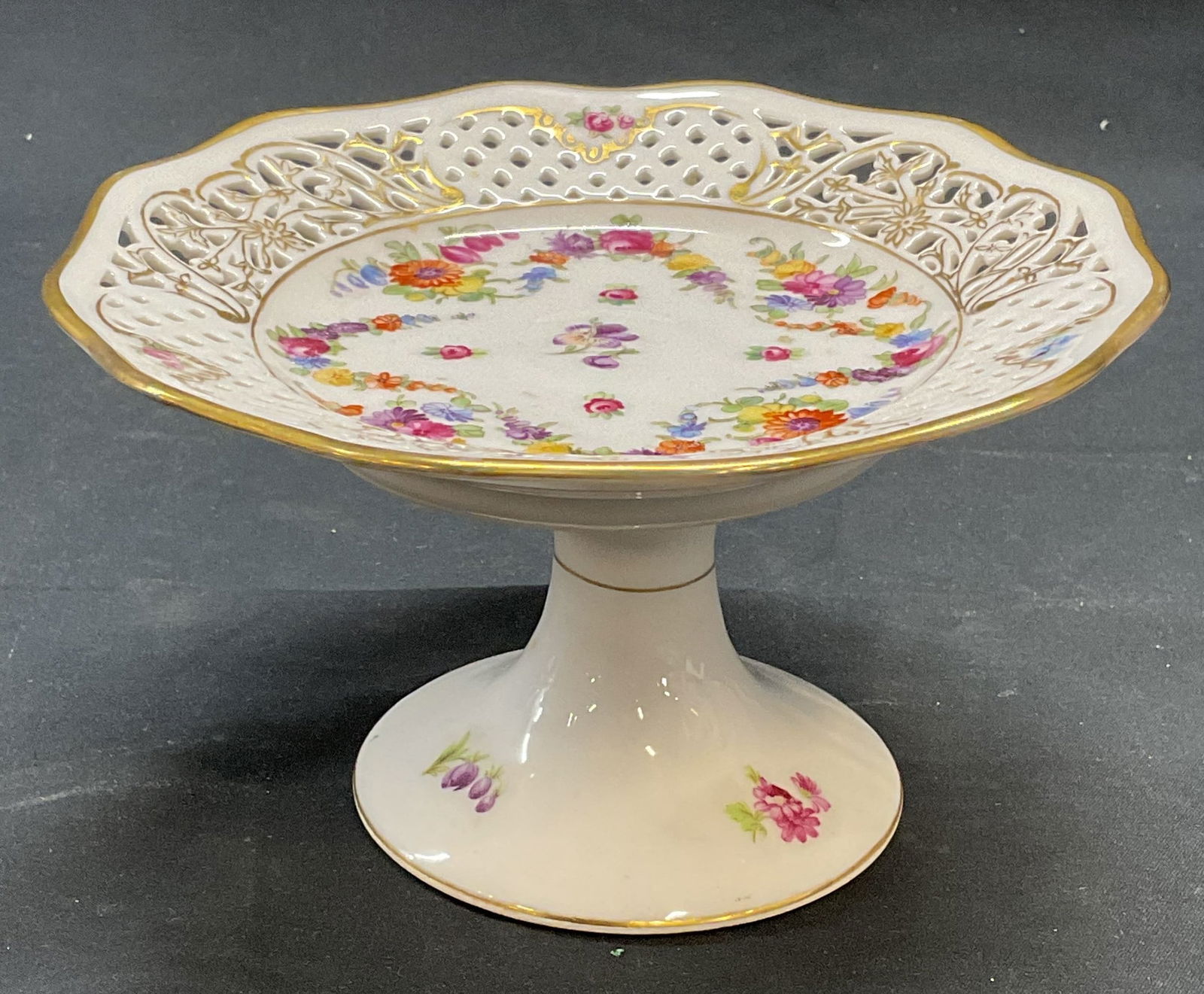 Vintage Signed German Porcelain Compote (1 of 7)