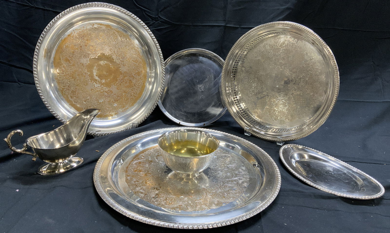 Silver Plated Lot 6 Tabletop Serveware (1 of 9)