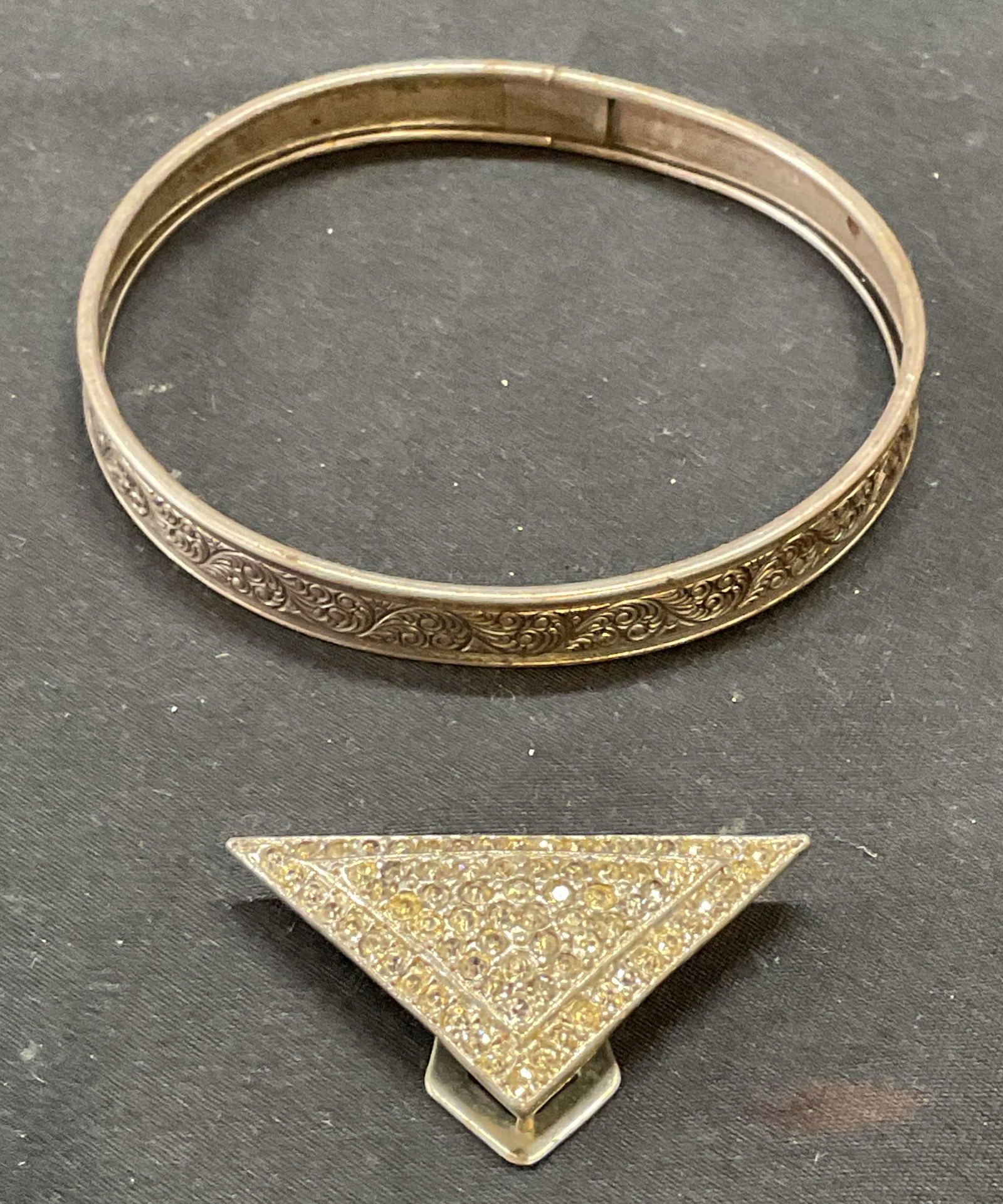 Lot 2 Vntg Danecraft Sterling Silver Bangle + (1 of 6)