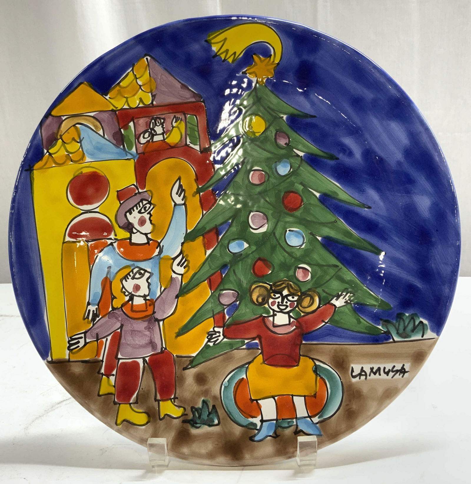 LA MUSA SAKS FIFITH AVE Ceramic Plate ITALY (1 of 9)