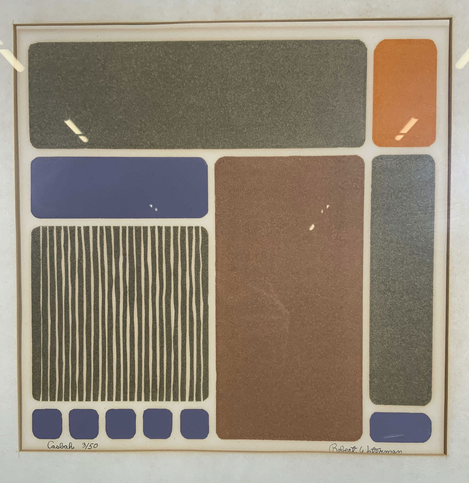 Framed & Signed Robert Waterman Casbah Serigraph (1 of 12)