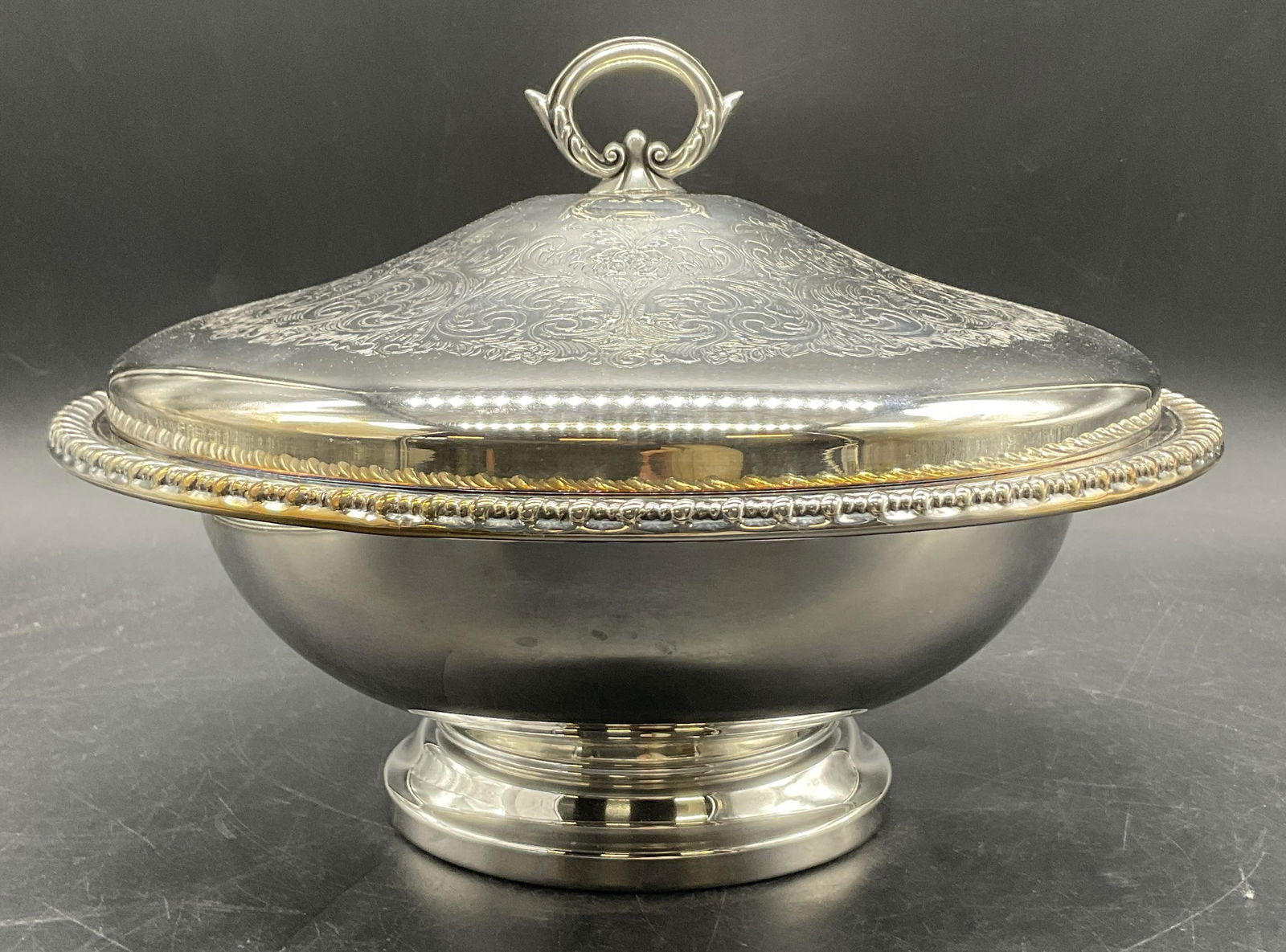 SIMON & GEORGE ROGERS CO. Serving Dish W/ Pyrex (1 of 10)