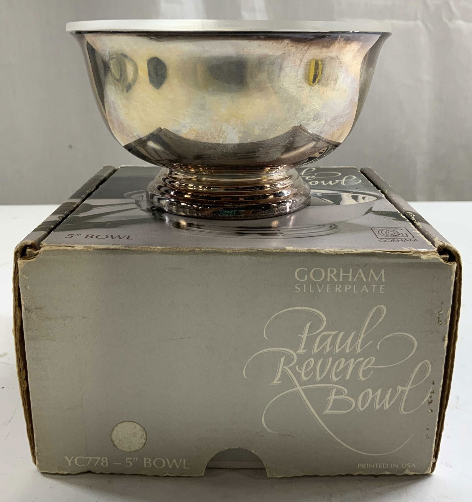 GORHAM Silverplate PAUL REVERE BOWL W Box (1 of 6)
