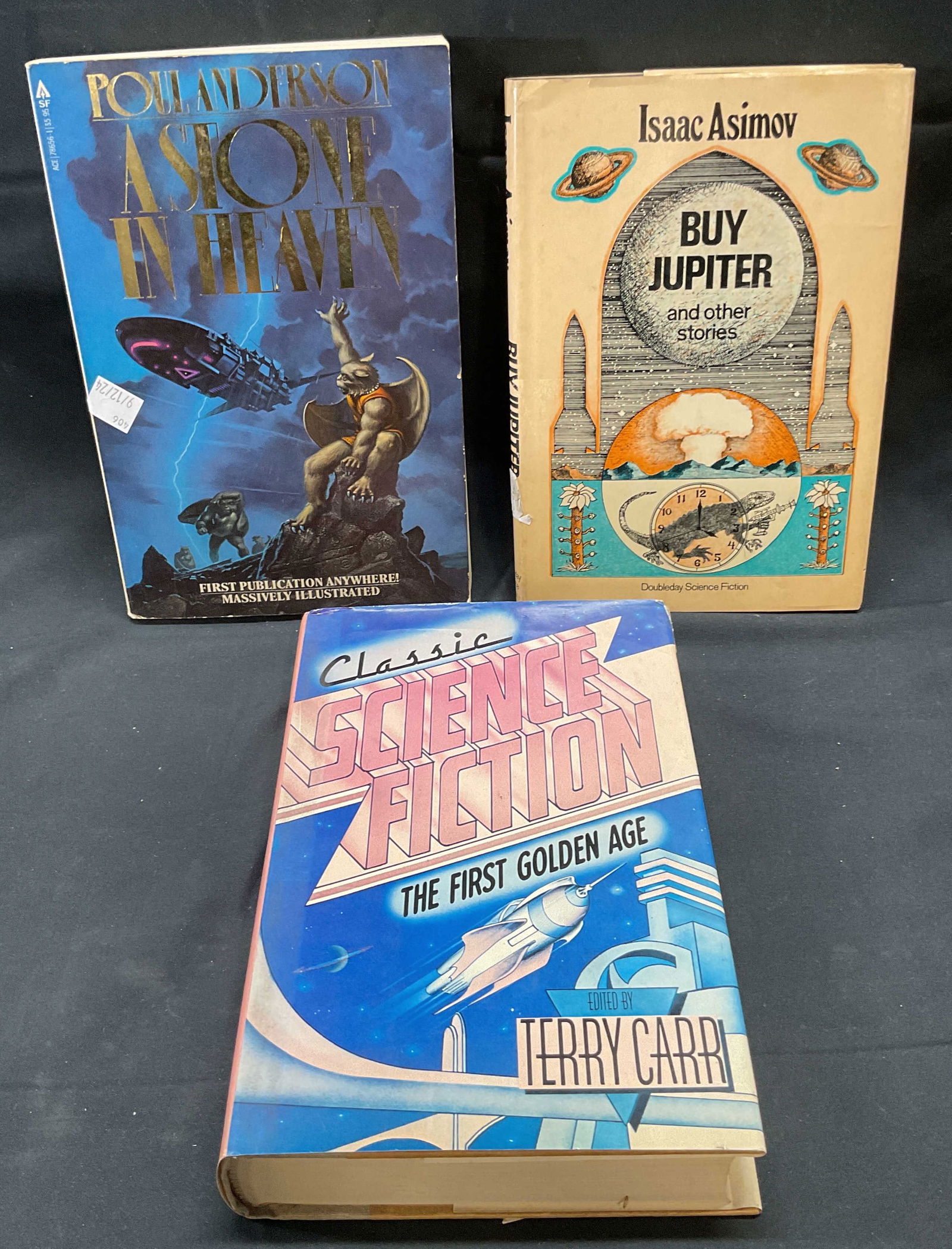 3 Vntg Science Fiction Books, Isaac Asimov 1975-79 (1 of 8)