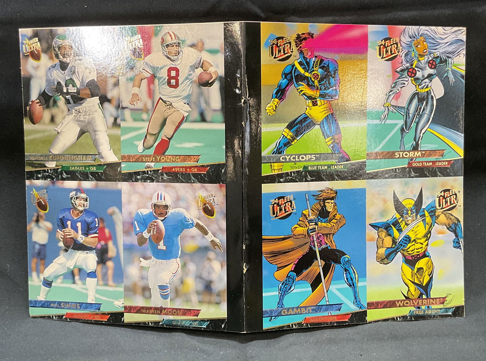 1993 Marvel X Men & NFL Uncut Sheet Trading Cards (1 of 6)
