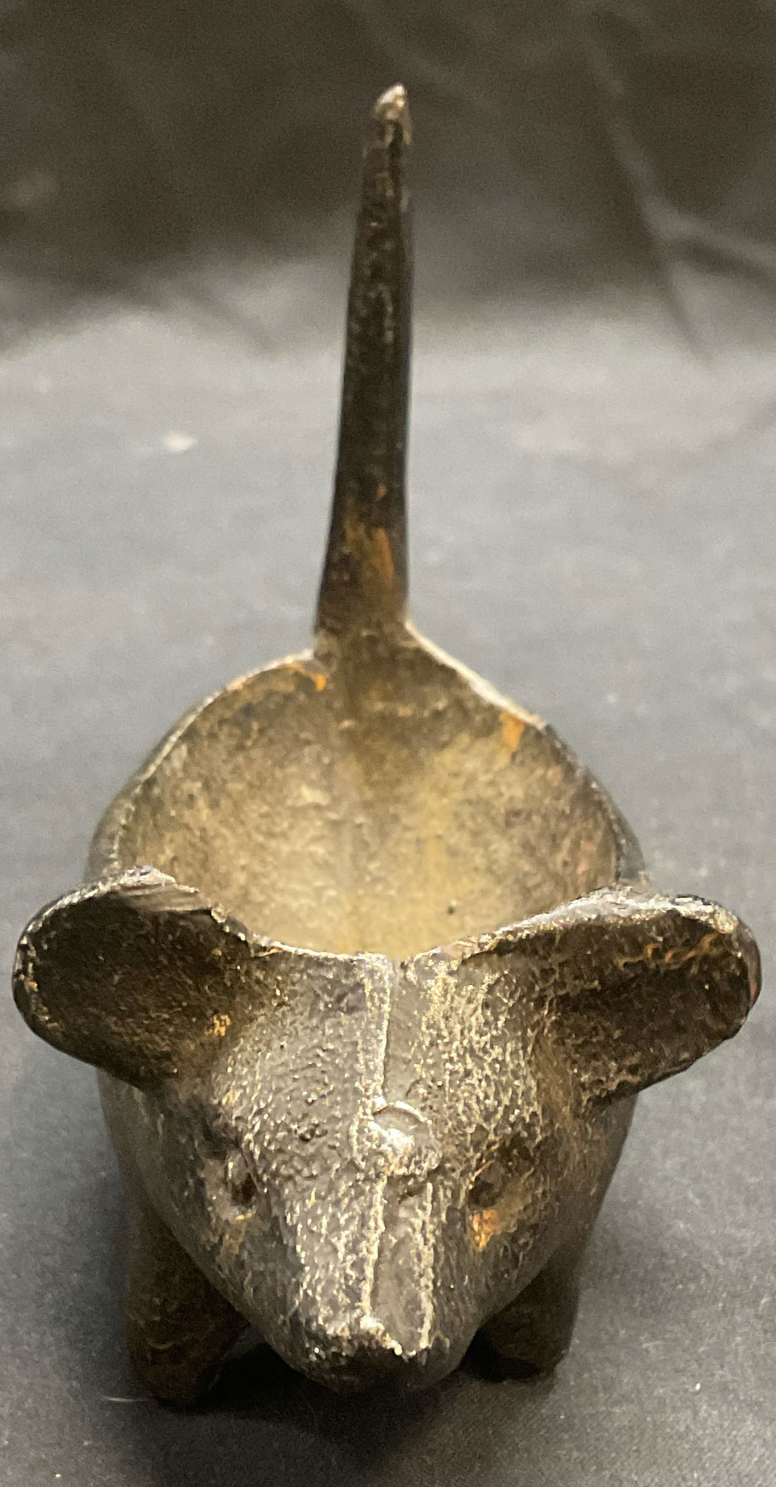 Vintage Cast Iron Mouse Trinket Dish (1 of 6)