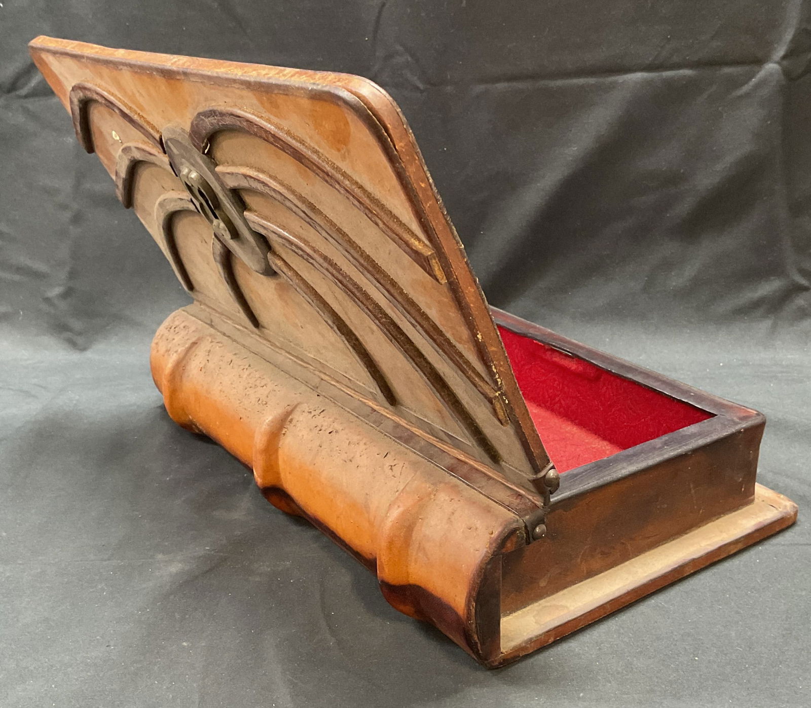 Vintage Wooden Faux Book Jewelry Box (1 of 6)