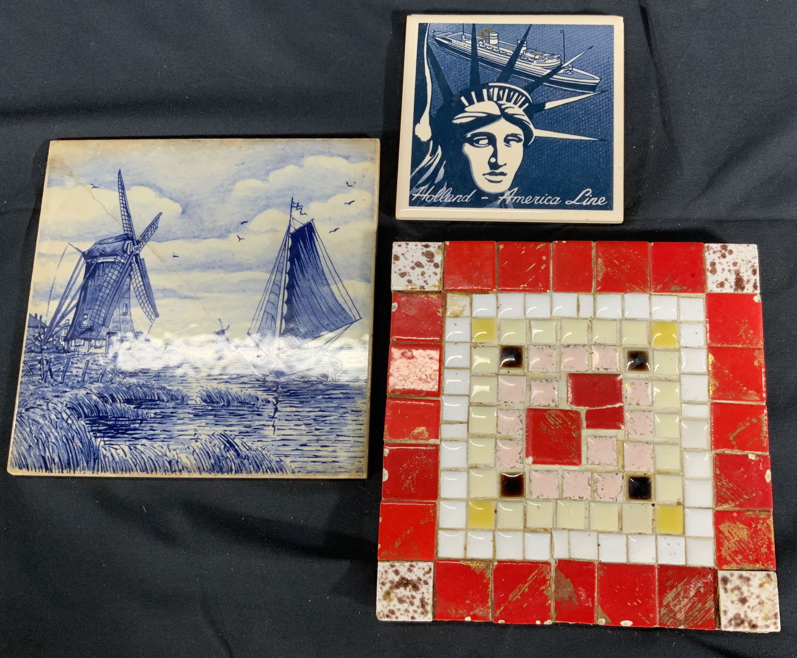 Lot 3 Sailboat & Windmill, Statue of Liberty Tiles (1 of 13)