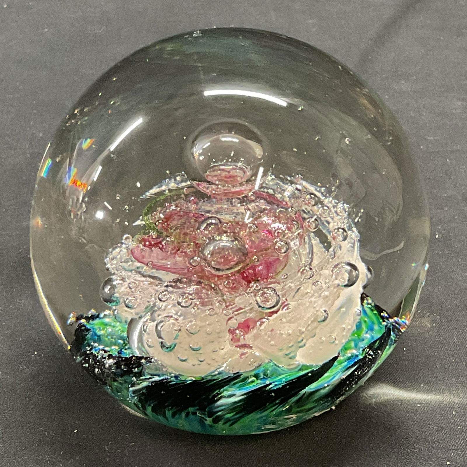 Selkirk Myriad Art Glass Paperweight, Scotland (1 of 6)