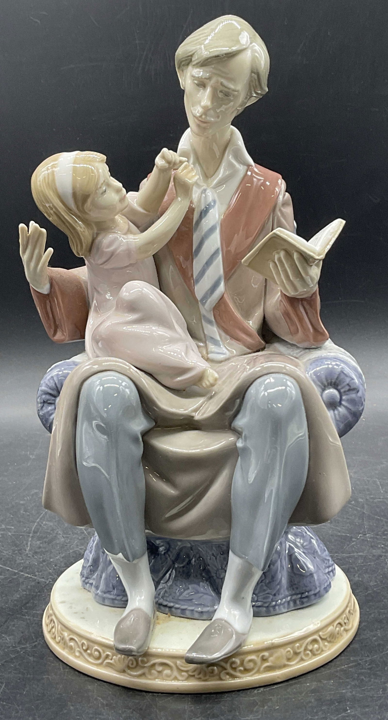LLADRO Daddys Girl Fathers Day Porc Figural 1988 (1 of 10)