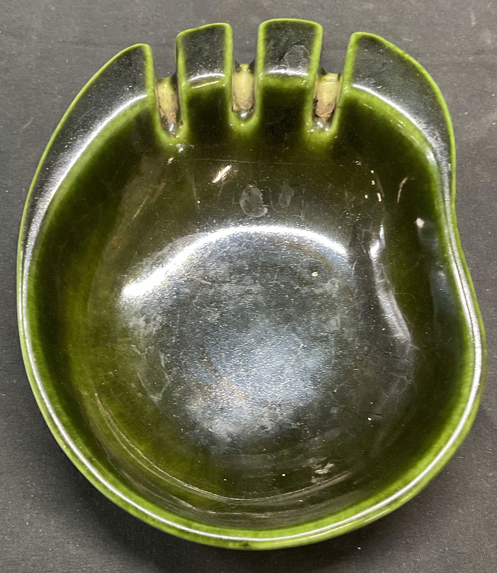 Vntg Ceramic Bear Paw Trinket Dish Ashtray (1 of 6)