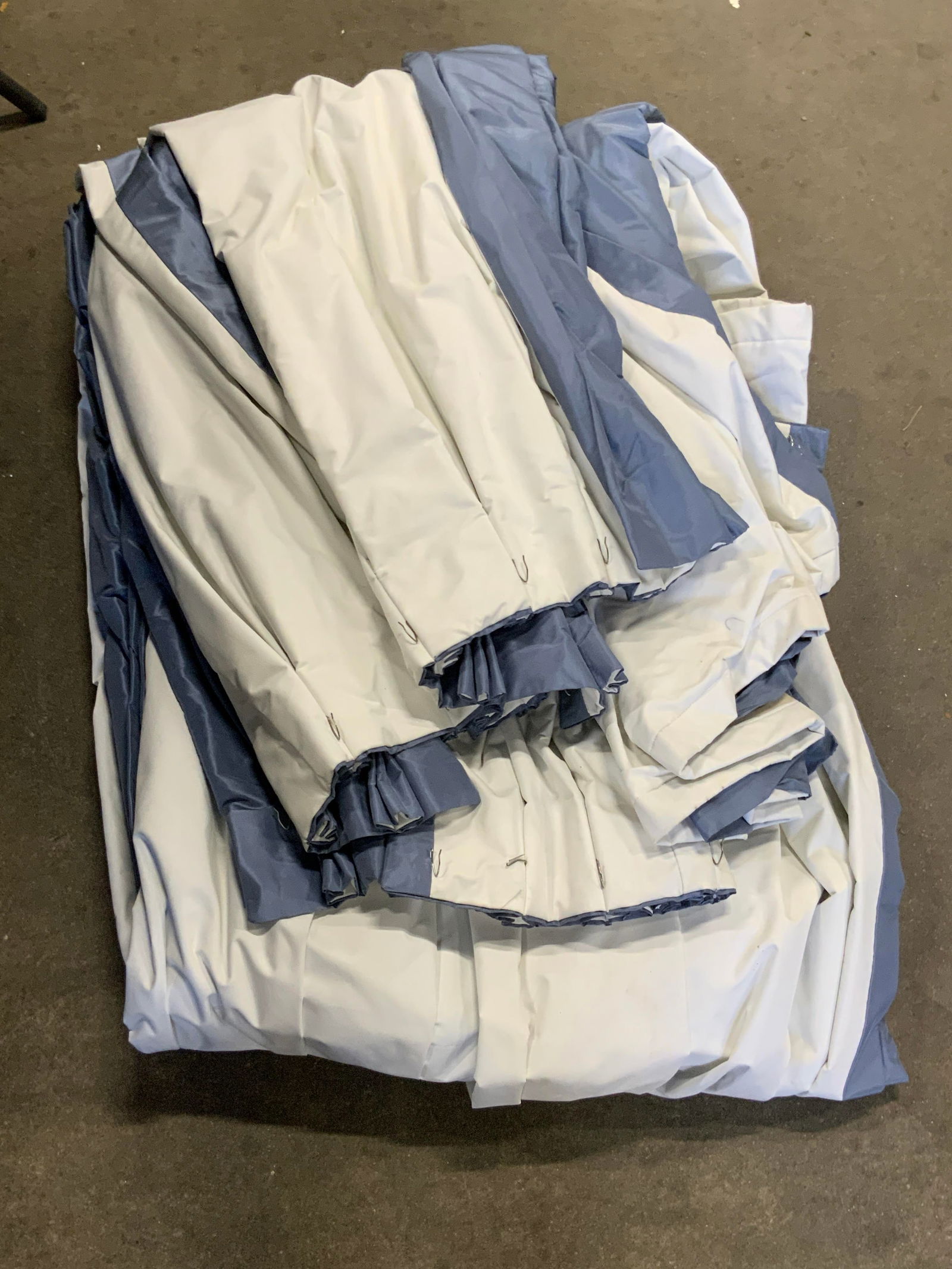 Set 4 Blue & White Curtains / Drapes (1 of 7)