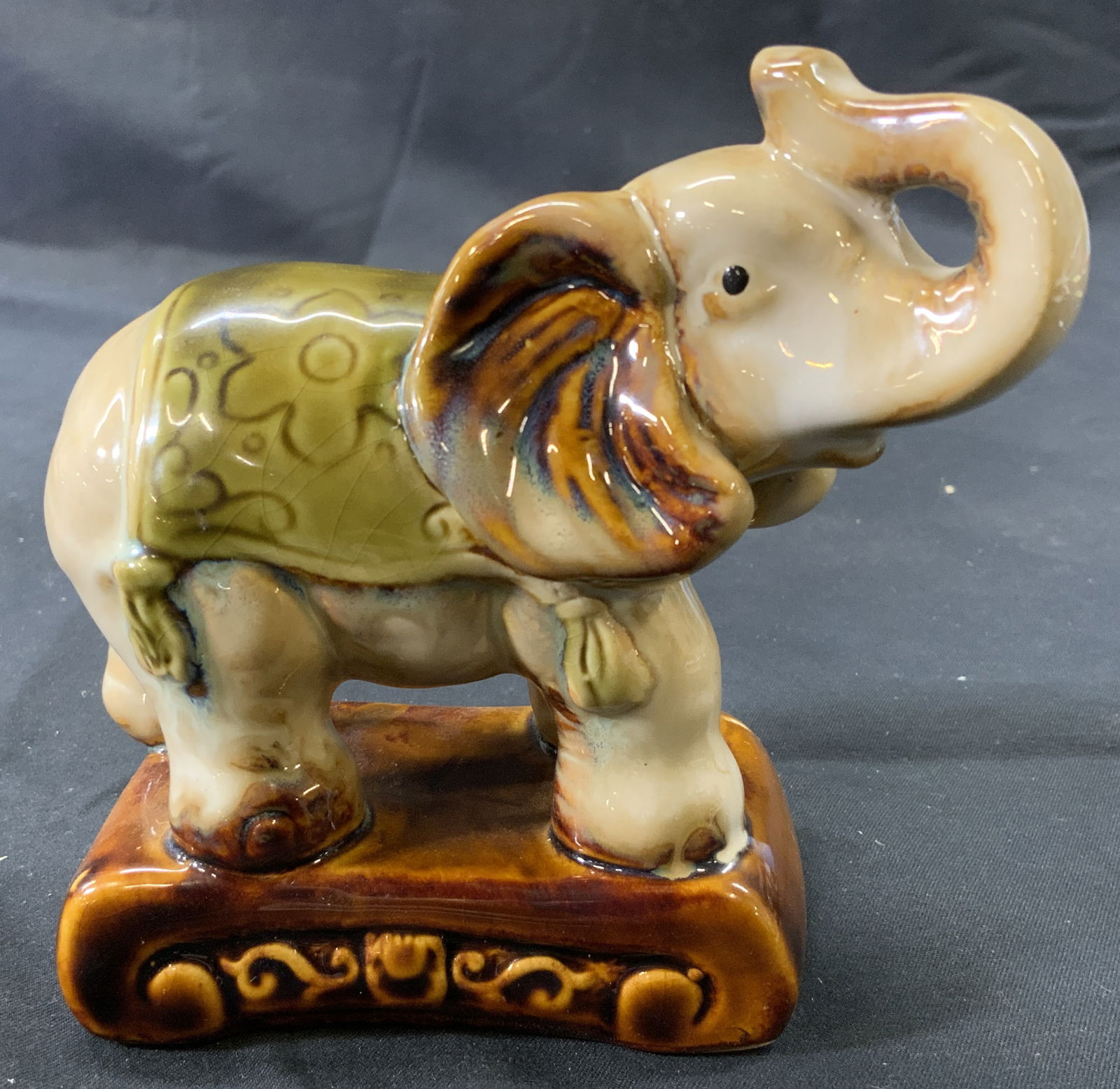 Small Ceramic Elephant Posing Figural (1 of 6)