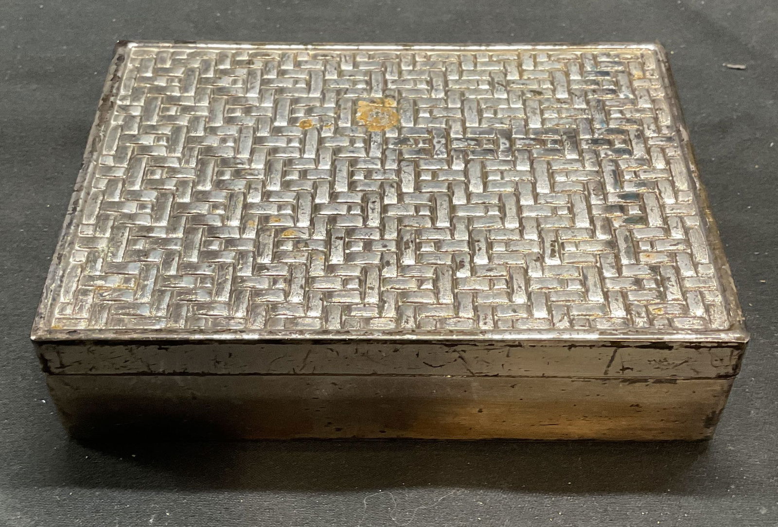 Vintage Delli Inc Silver Plated Jewelry Box (1 of 6)