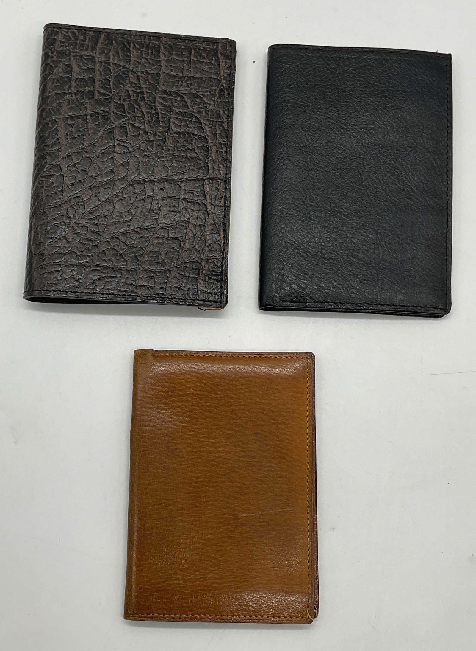 Lot 3 Vntg Rozwo Leather Bifold Wallet NWT + (1 of 6)