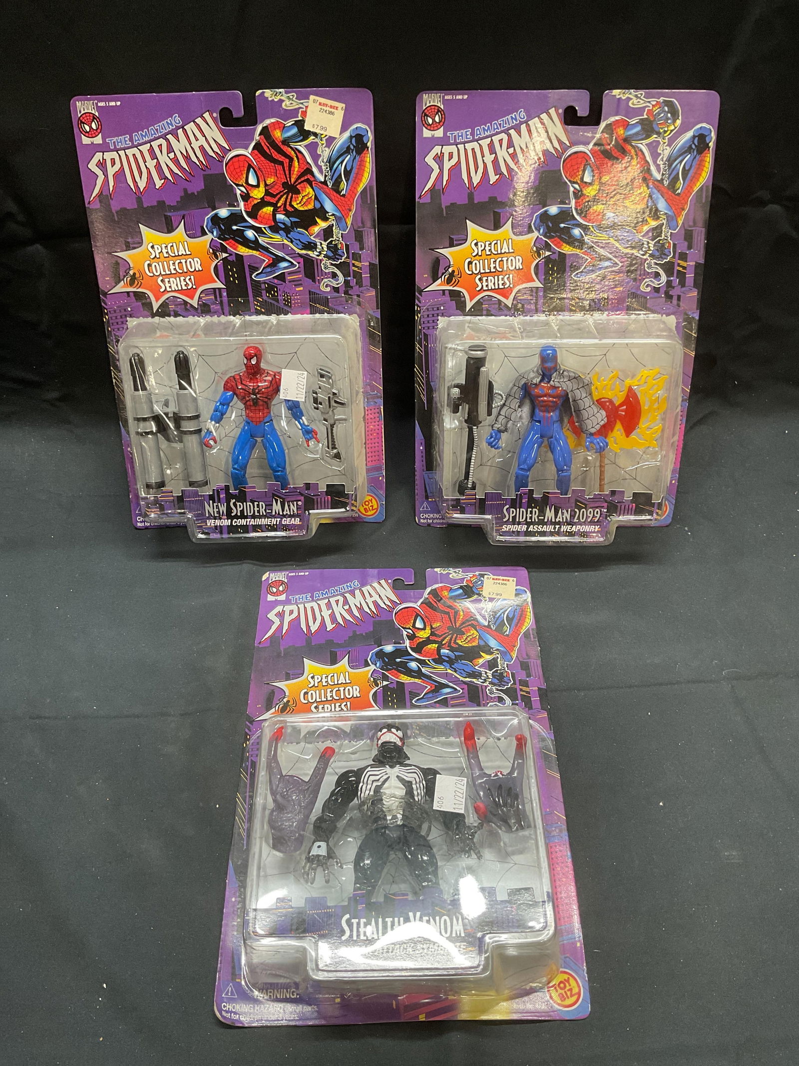 Lot 3 Marvel Comics Spider Man Action Figures NIB (1 of 7)