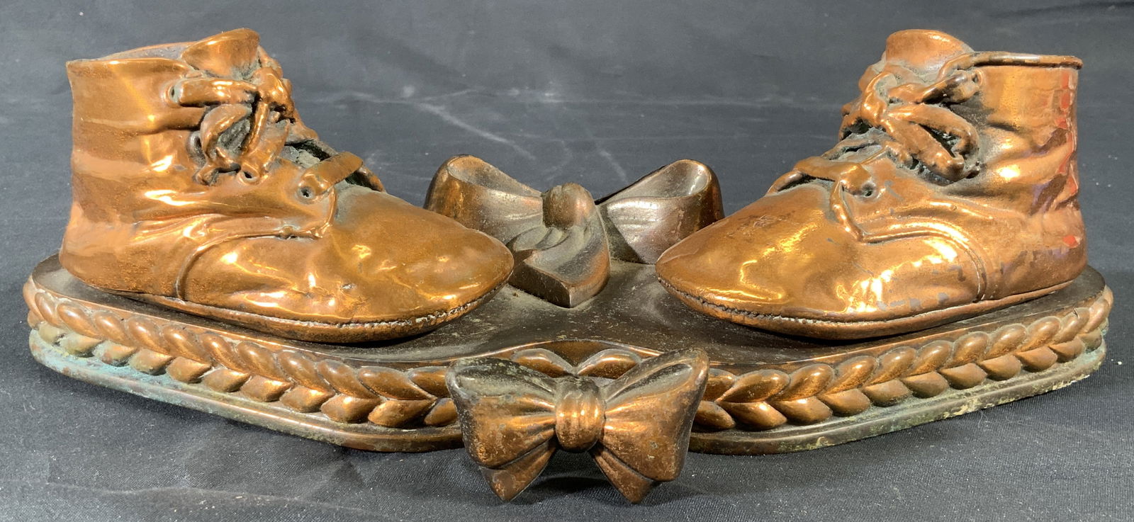 Copper Childrens Shoes Picture Frame Holder (1 of 9)