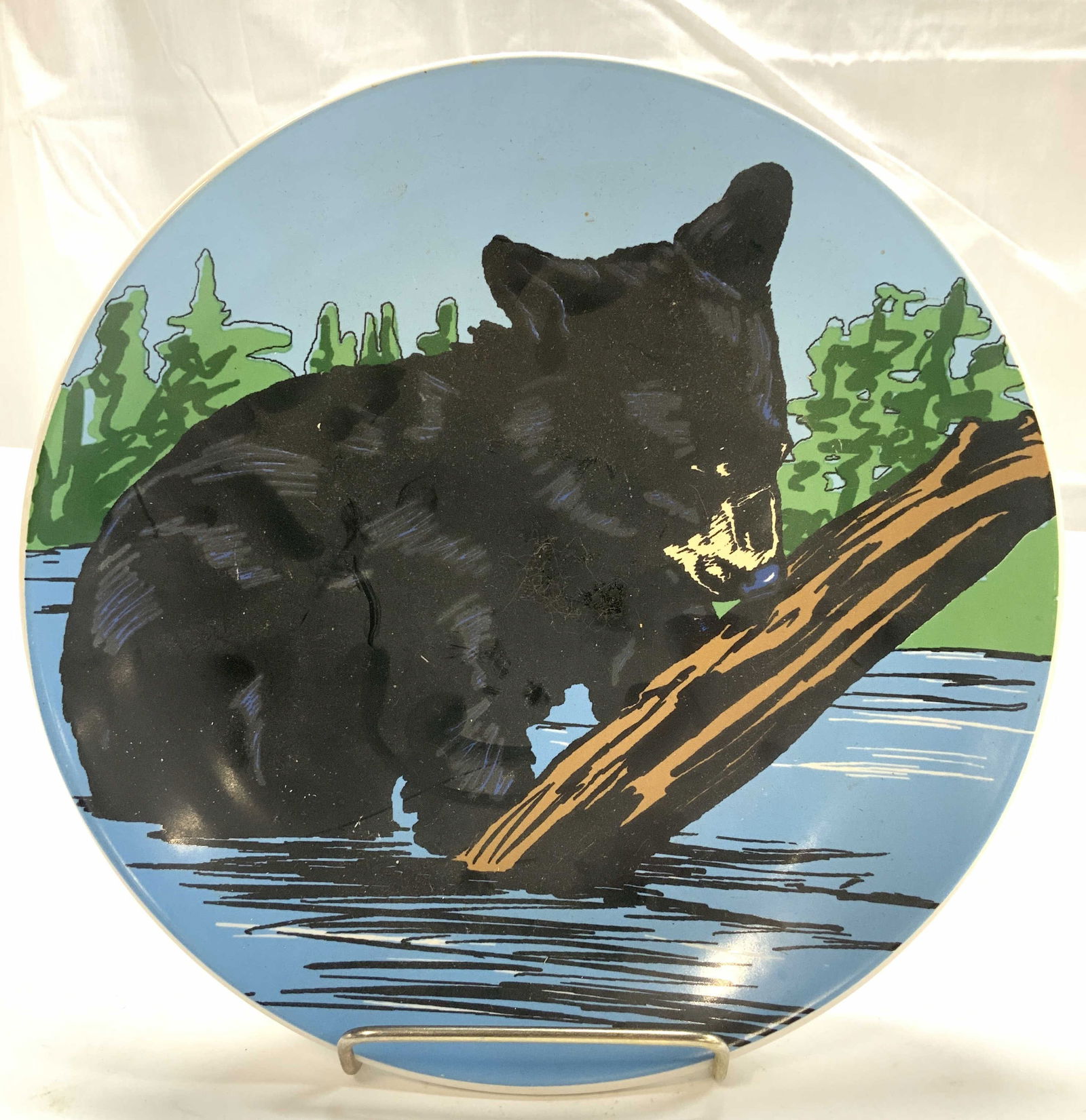 Brett Tadlock Black Bear Ltd Ed Porcel. Wall Plate (1 of 6)